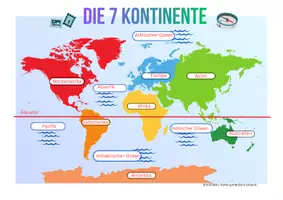 Vorschau - Arbeitsblätter - Die Kontinente - Arbeitsblatt-Paket - Seite 2