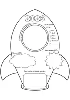 Vorschau - Mal- und Bastelvorlagen - Jahresrückblick - neues Jahr 2026 - Seite 3