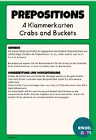 Vorschau - Stationenlernen - Prepositions of Place: Klammerkarten Crabs and Buckets - Seite 1