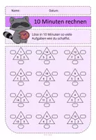 Vorschau - Arbeitsblätter - 10 Minuten rechnen Rechendreiecke ZR20 - Seite 3