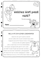 Vorschau - Fördermaterial/Inklusion - Welches Wort passt nicht? -Monsterausgabe - Seite 1