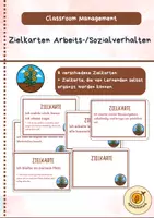 Vorschau - Bildkarten - Classroom Management: Zielkarten Arbeits-/Sozialverhalten - Deckblatt
