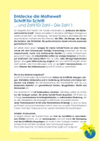 Vorschau - Arbeitsblätter - Zahl 1 – Arbeitsheft Förderschule - Seite 1