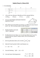 Vorschau - Arbeitsblätter - Übungs-/Vertretungsstunden/AB-Serie Mathe 10RS/Serie2 7 AB - Seite 1