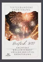Vorschau - Arbeitsblätter - Sachtext "Silvesterböller" textgebundene Erörterung - Deckblatt