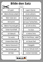 Náhled - Bilde den Satz, Konjugation_jednoduché věty němčina - boční 2