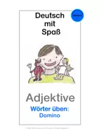 Vorschau - Spiele - DmS: Adjektive 2 - Domino Lerntheke - Deckblatt