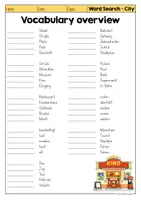 Vorschau - Arbeitsblätter - Word Search | Englisch Suchsel - In the City - Seite 3