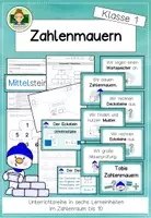Vorschau - Unterrichtsreihen - Zahlenmauern mit Schneemann Tobi (Zahlenraum bis 10) - Deckblatt