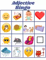 Náhľad - Adjective Bingo - Pridevnik Bingo in kartice. - strana 2