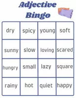 Náhľad - Adjective Bingo - Pridevnik Bingo in kartice. - strana 3