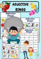 Náhľad - Adjective Bingo - Pridevnik Bingo in kartice. - obálka
