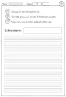 Vorschau - Stundenentwürfe - Fächerübergreifendes Materialpaket: Schneemann (Klasse 1-2) - Seite 3