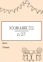 Vorschau - Arbeitsblätter - Zusatzübungen Mille Feuilles 5.2, p. 27 (Vocabulaire) - Deckblatt
