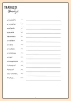 Vorschau - Arbeitsblätter - Zusatzübungen Mille Feuilles 5.2, p. 27 (Vocabulaire) - Seite 1
