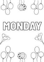 Aperçu - Apprentissages en autonomie - Days of the week coloring - Page 1