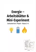 Vorschau - Arbeitsblätter - Energie – Formen & Umwandlungen (Sachunterricht / Physik, Klasse 3–6) - Seite 1
