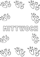 Aperçu - Apprentissages en autonomie - Wochentage, Ausmalseiten zum Ausdrucken - Page 3