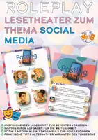 Vorschau - Arbeitsblätter - Lesetheater / Rollenspiel für den Englischunterricht "Social Media / Soziale Medien" - Klasse 6-8 - Deckblatt