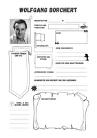 Vorschau - Arbeitsblätter - Steckbrief Wolfgang Borchert - Seite 1