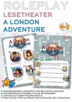 Vorschau - Arbeitsblätter - Lesetheater / Rollenspiel für den Englischunterricht "A London Adventure" - Klasse 6-8 - Deckblatt