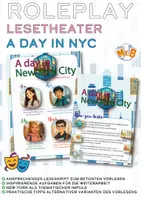 Vorschau - Arbeitsblätter - Lesetheater / Rollenspiel für den Englischunterricht "A Day in NYC" - Klasse 6-8 - Deckblatt