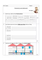Vorschau - Arbeitsblätter - Matheprobe - Addition & Subtraktion, mit Übertrag, Klecksaufgaben, Sachaufgabe (Kl. 3/4) - Seite 2
