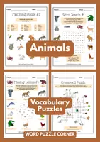 Vorschau - Spiele - Animals: Vocabulary Puzzles & Visual Vocabulary Cards - Deckblatt