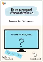 Vorschau - Spiele - Winterferien Bewegungsspiel - Tausche deinen Platz, wenn... - Deckblatt