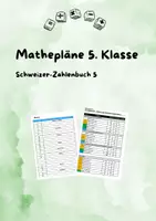 Vorschau - Unterrichtsreihen - Mathepläne 5. Klasse zum Schweizer Zahlenbuch - Deckblatt
