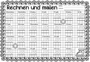 Aperçu - Feuilles d'exercices - Rechen-Mal-Blätter - Addition bis 100 (Winter) Hiver Additions Mathématiques Allemand - Page 3