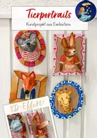 Vorschau - Stundenentwürfe - Tierportraits aus Eierkartons - Kunstprojekt - Deckblatt