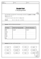 Vorschau - Arbeitsblätter - Simple Past (Material in einfacher Sprache) - Seite 1
