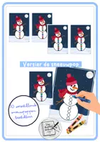 Voorbeeld - Versier de sneeuwpop met kleurtjes, pompoms,... - Voorblad