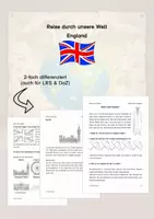 Vorschau - Stationenlernen - Reise durch unsere Welt: England - Deckblatt