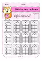 Vorschau - Arbeitsblätter - 10 Minuten rechnen 2 Rechenhäuser ZR 20 - Seite 1