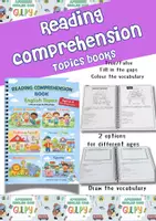 Vista previa - Hojas de trabajo - Reading comprehension topics book - Portada