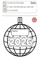 Vista previa - Manualidades / Dibujos para colorear - Propósitos año nuevo - New Year resolutions - página 1