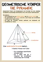 Vorschau - Arbeitsblätter - Quadratische Pyramide - Eigenschaften, Volumen und Oberfläche - Seite 2