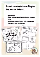 Vorschau - Mal- und Bastelvorlagen - 2026 - kurzer Einstieg in das neue Jahr - Deckblatt
