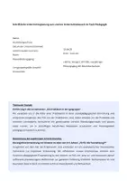 Vorschau - Stundenentwürfe - Unterrichtsentwurf Piaget kognitive Entwicklung Lernsituation Einstiegsstunde Stundenentwurf - Deckblatt