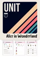 Aperçu - Préparation de séquence / Séquence complète - ALICE IN WONDERLAND - séquence anglais 6e - Page de couverture