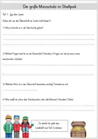 Vorschau - Arbeitsblätter - Lesestrategie-training 3-fach differenziert - Der große Münzschatz im Stadtpark - Seite 2