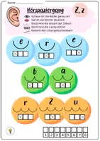 Vorschau - Spiele - Buchstabeneinführung Z - Buchstabe Z - Hörspaziergang Z mit Differenzierung - Seite 1
