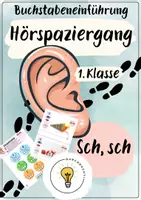 Vorschau - Arbeitsblätter - Buchstabeneinführung Sch - Laut Sch - Hörspaziergang Sch mit Differenzierung - Deckblatt
