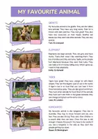 Vorschau - Arbeitsblätter - My Favourite Animal: Reading (English) - Seite 1