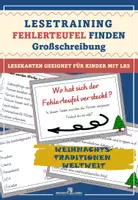 Vorschau - Fördermaterial/Inklusion - Schreibschrift: Weihnachten weltweit Spezial: Fehlerteufel Lesekarten Großschreibung - Deckblatt