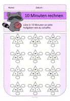 Vorschau - Arbeitsblätter - 10 Minuten rechnen Rechendreiecke ZR100 - Seite 3