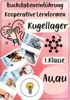 Vorschau - Fördermaterial/Inklusion - Buchstabeneinführung Au, Ei, Eu, Sch - Laut Au, Ei, Eu, Sch - Kugellager Au, Ei, Eu, Sch - Seite 1