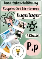 Vorschau - Fördermaterial/Inklusion - Buchstabeneinführung P - Buchstabe P - Kugellager P - Deckblatt